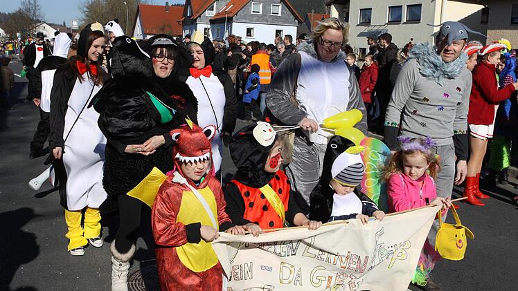 Impressionen vom Faschingsumzug in Neukenroth. Foto: Michael Wunder