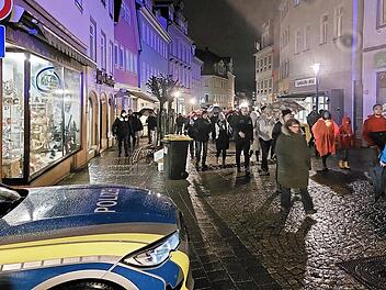 "Spaziergang" am vergangenen Montag im Steinweg.