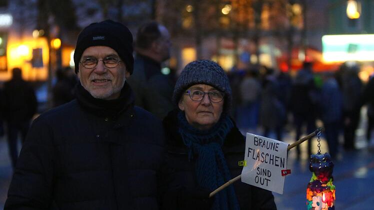 Impressionen vom Höcke-Auftritt und der ProtestveranstaltungFoto: Monika Limmer