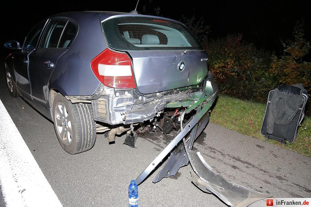 Karambolage auf der A70 bei Oberhaid