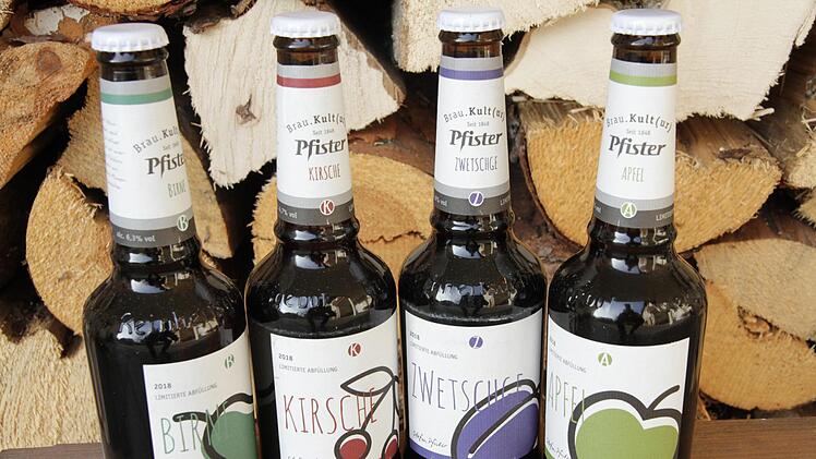 Die neuen Biersorten der Brauerei Pfister Foto: Mathias Erlwein