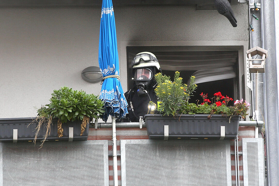 Wohnung in Mehrfamilienhaus brannte