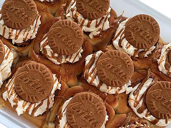 Karamell-Keks-Schnecken