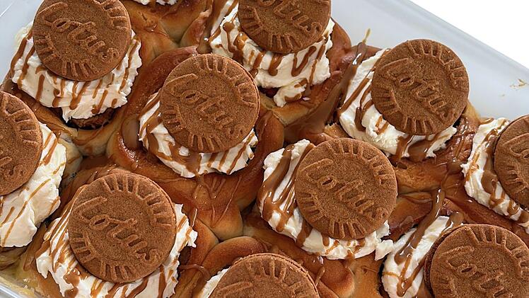 Karamell-Keks-Schnecken