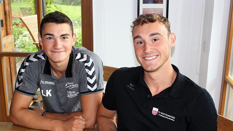 Wieder vereint: die Brüder Lorenz (links) und Moritz Karlitzek wechseln gemeinsam in die Erste Bundesliga nach Frankfurt. Foto: Olly Wendt