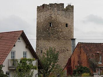 Der Hammelburger Baderturm: Das mittelalterliche Bauwerk soll eine Treppe und eine Aussichtsplattform erhalten und in einen architektonischen Rundweg einbezogen werden. Fotos: Markus Reeh