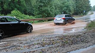 Schweres Unwetter und Überschwemmungen im Kreis Coburg