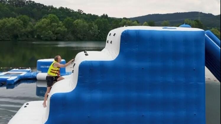 Bad Staffelstein: Neuer Wasserpark am Badesee eröffnet - "Super Attraktion"