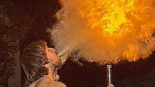 Bei den Feuerspuckern war viel los.