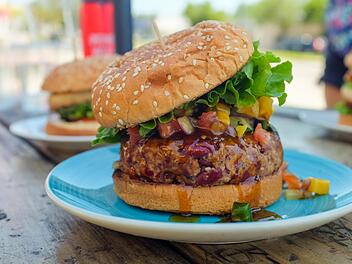 Veganer Burger