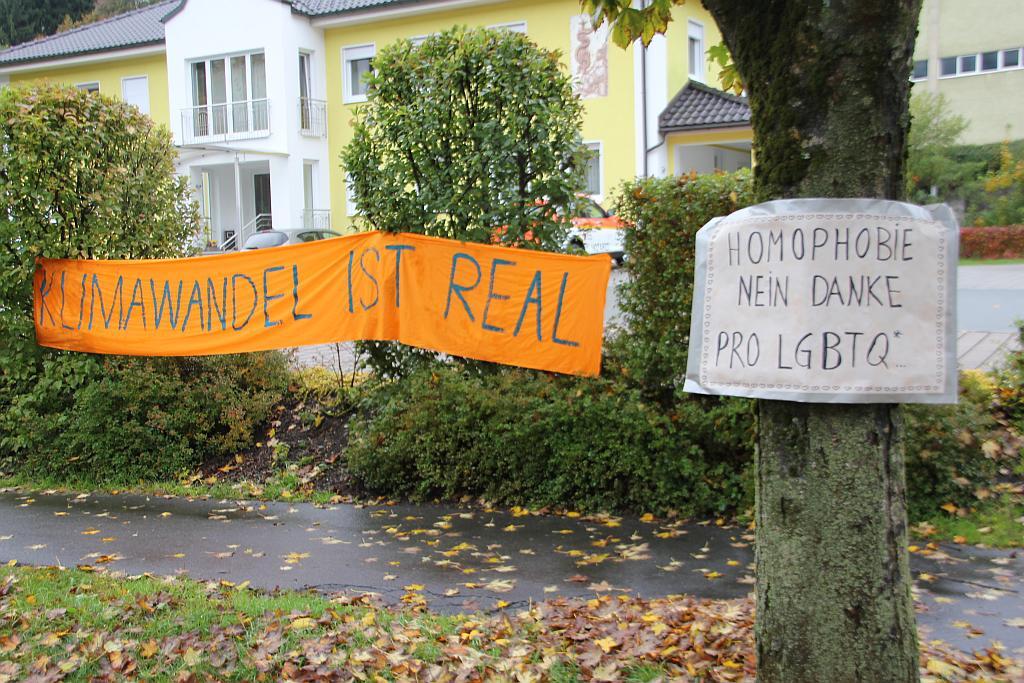 Protest gegen Treffen der "Alternativen Mitte" in Tettau