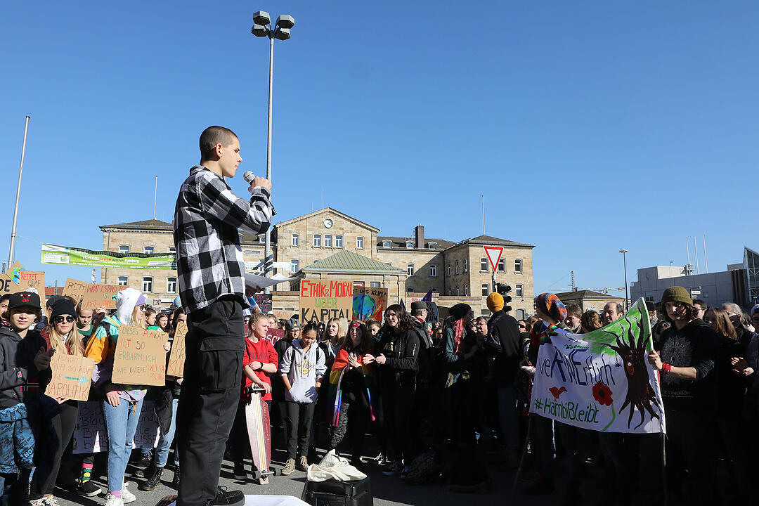 Bamberg; Demo Klima; Foto: Barbara Herbst