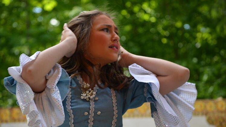 Premiere des Märchens "Froschkönig" auf der Waldbühne Heldritt Foto: Gabi Bertram