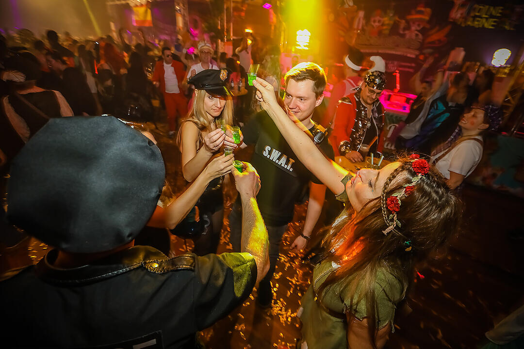 Beste Partystimmung in der Stadthalle
