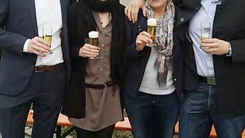 Die "Jungen" &uuml;bernehmen (von links): Bastian, Anna, Christine und Andreas Leikeim Foto: privat