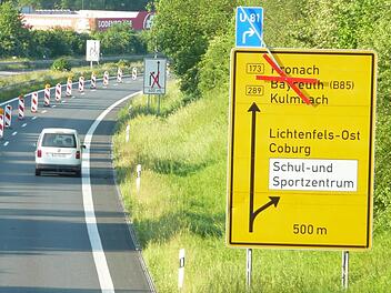 Dass es nach Lichtenfels in nördlicher Richtung nicht mehr weiter Richtung Michelau, Kronach und Kulmbach geht, daran mussten sich auch einheimische Verkehrsteilnehmer erst gewöhnen.