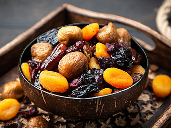 Trockenobst, Datteln, Feigen, Cranberries
