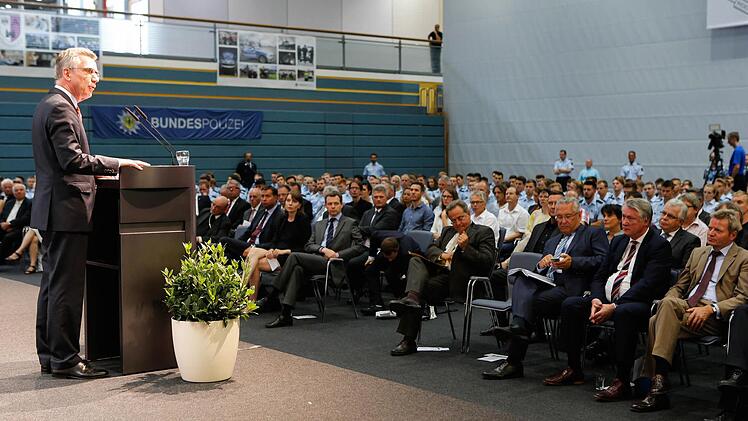 Bundesinnenminister Thomas de Maizière bei seiner Rede in Bamberg Foto: Matthias Hoch