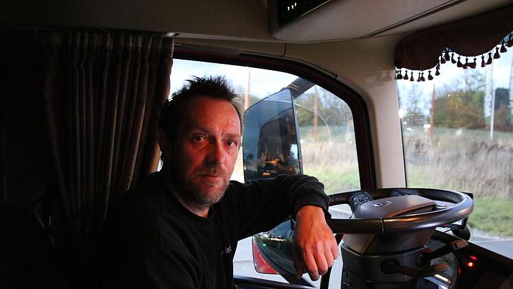 "Mir ist das selbst unangenehm", sagt Lkw-Fahrer Christian Bastam.