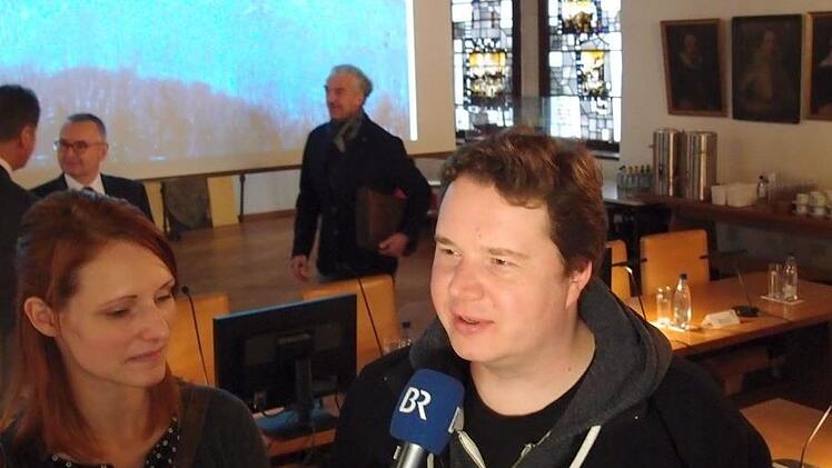 Die Studenten Isabell Stengel und Anders Macht im Interview.Foto: Jochen Berger