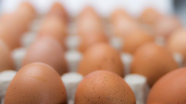 Ein kleiner Stempel auf jedem Ei verr&auml;t, wie lange es haltbar sein soll.