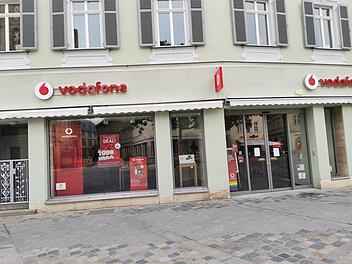 Bamberg: Vodafone-Filiale am Grünen Markt "aus technischen Gründen" geschlossen Vodafone-Filiale in Bamberg