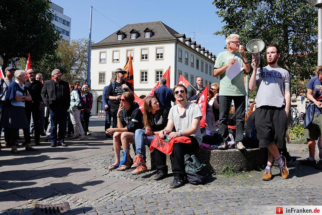 Demonstration vom Bündnis gegen Rechtsextremismus und Rassismus in Bamberg