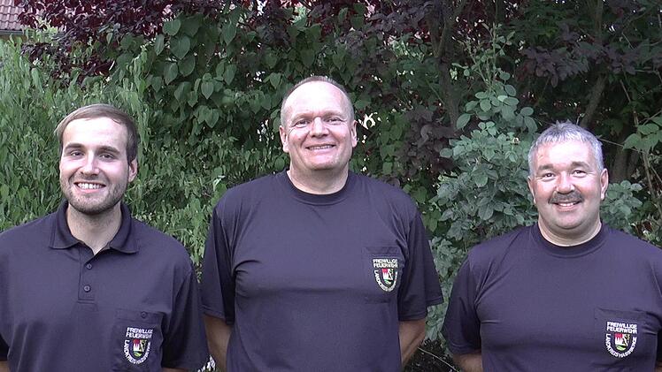 Das Führungsteam des Inspektionsbezirkes 1 arbeitet perfekt zusammen (von links): Kreisbrandmeister Jonas Ludewig, Kreisbrandinspektor Thomas Habermann und Kreisbrandmeister Ralph Morgenroth.C. Licha