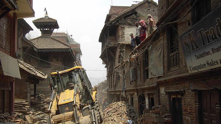Nepal nach den Erdbeben  Foto: Nepalhilfe Kulmbach