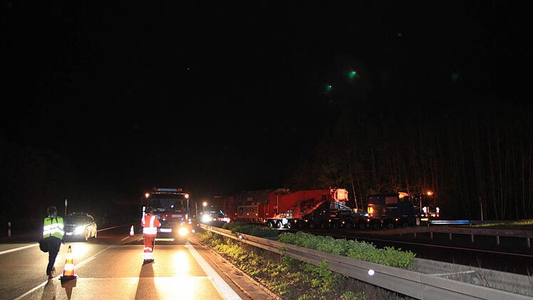 Schwertransporter Bamberg am 5. Mai 2015 Foto: Ferdinand Merzbach