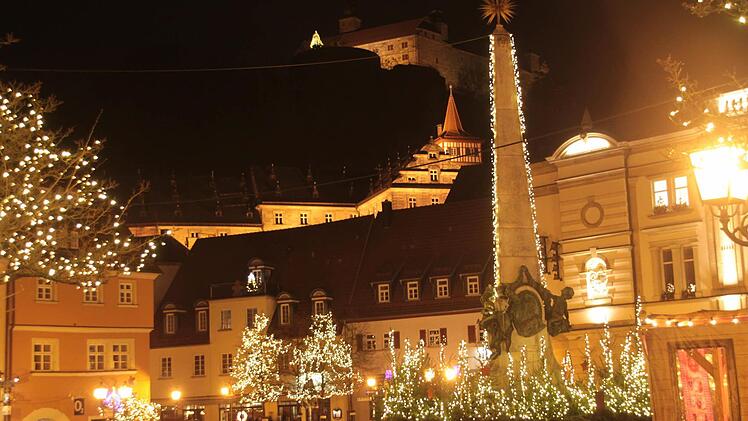 Weihnachtlicher Lichterglanz in Kulmbach Foto: Jürgen Gärtner