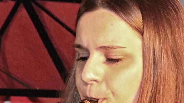 Auch ihr Saxophon "sang" bei dem Lied "Saxophone Dreams" mit. Foto: Helmut Will