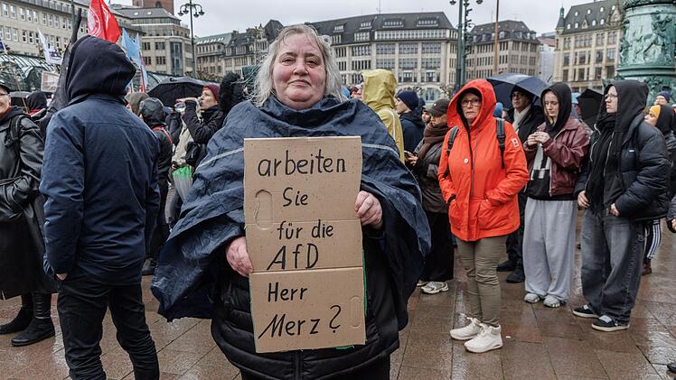Demonstration nach «Stadtbild»-Aussagen - Hamburg