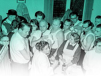 Ein Schnappschuss von einem Impftermin anno dazumal. Foto: Stadtarchiv Kulmbach