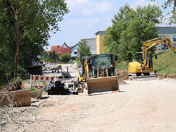 Baustelle bei Buttenheim. Foto: Schanz