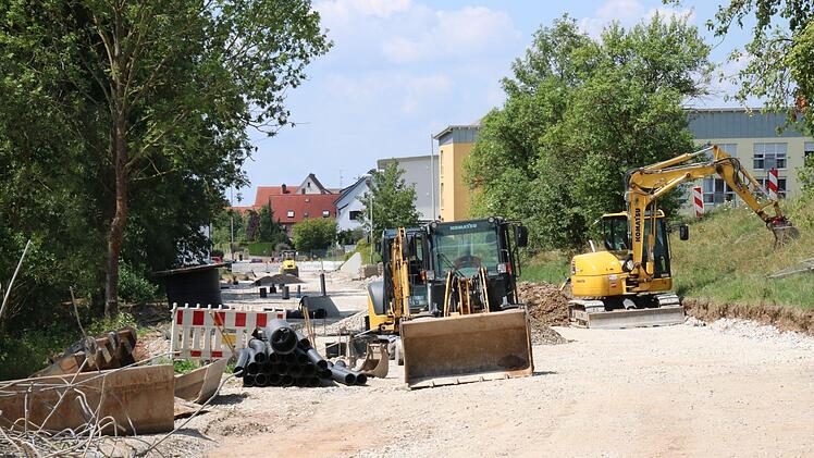 Baustelle bei Buttenheim. Foto: Schanz