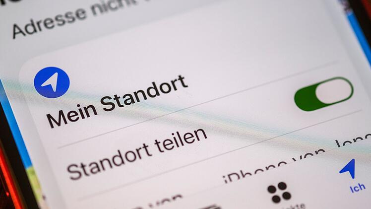 Teilen des Live-Standorts via Smartphone