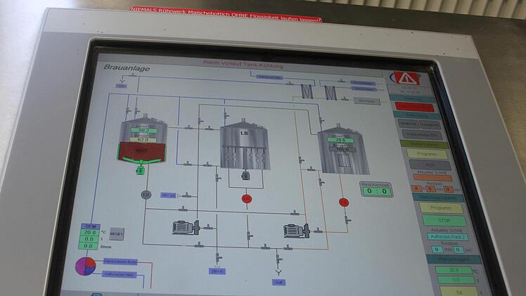 Der gesamte Brauvorgang wird mit Hilfe modernster Technik überwacht - wie in einer großen Brauerei.  Foto: Sonny Adam