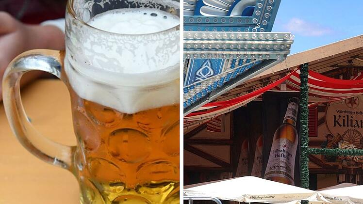 W&uuml;rzburg: Ma&szlig;preis bei Kiliani-Volksfest 2023 deutlich gestiegen - Brauerei stellt Bier vor