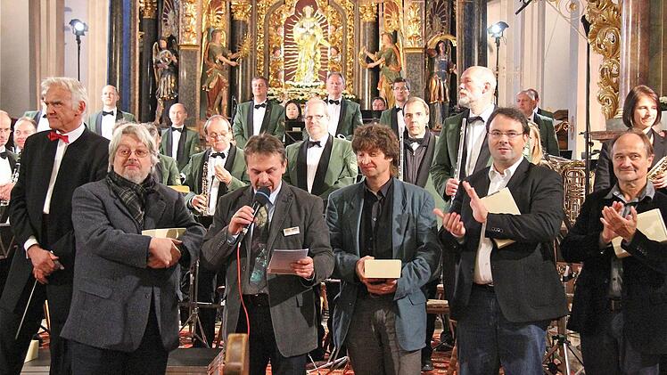 Johann Mösenbichler, Rolf Rudin, Kuno Holzheimer, Christian Kram, Hubert Hoche und Stephan Adam (von links).