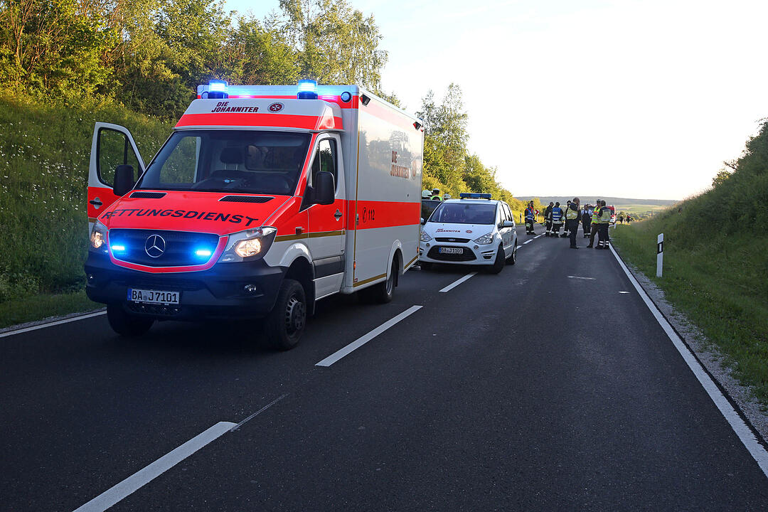 Kreis Bamberg: Biker nach Unfall in Lebensgefahr