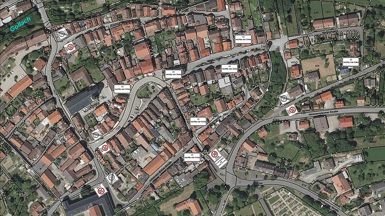 Landkreis Würzburg: Stadt Aub führt Tempo-30-Zone ein