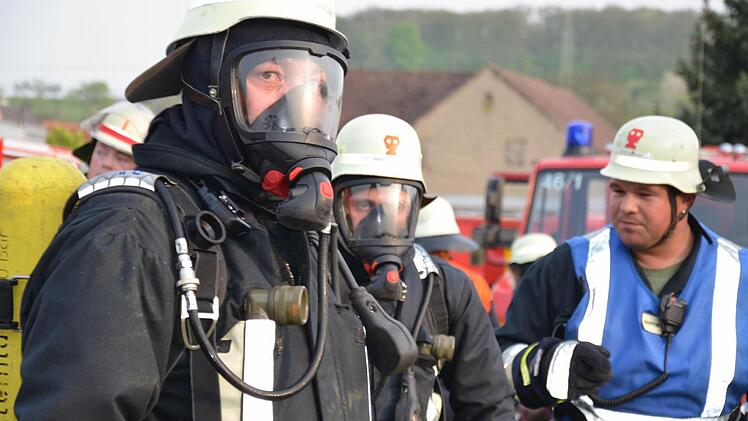 Übung der Feuerwehr