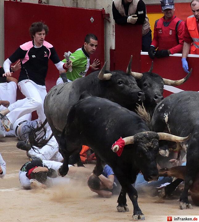 Stierhatz in Pamplona