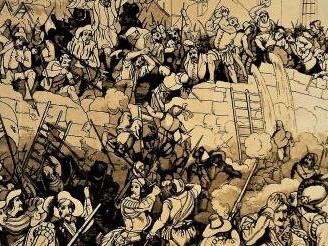 Tapfer wehrten sich die Kronacher gegen die schwedischen Angriffe zwischen 1632 und 1634. Als Lohn für die heldenhafte Verteidigung erhielt Kronach die Rittergüter Stockheim und Haßlach.Repro: Gerd Fleischmann