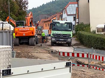 Für die Kanalsanierung ist die Ortsdurchfahrt von Stettfeld seit Monaten gesperrt.Christian Ziegler
