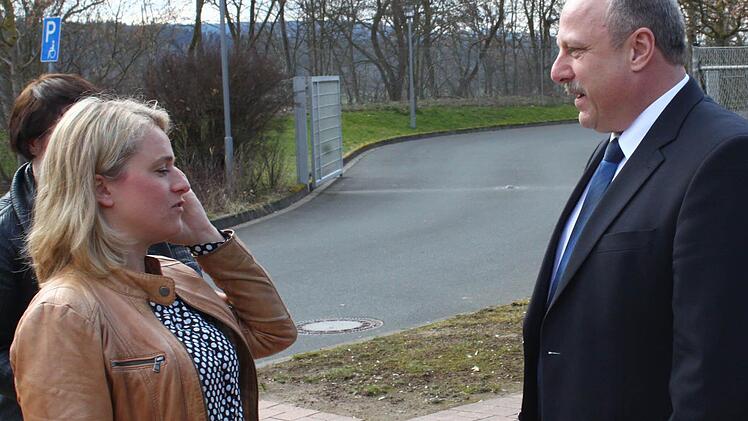 Verena Bentele und SPD-Bürgermeister-Kandidat Jürgen Karg. Foto: Jürgen Gärtner