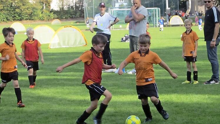 Die SpVgg Etzelskirchen macht mit ihren G- und F-Junioren am w&ouml;chentlichen "FUNi&ntilde;o-Festival" mit. Zuletzt war der Verein Gastgeber der Veranstaltung.  Foto: SpVgg
