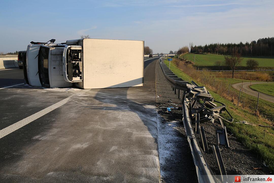 Unfall auf der A9 bei Gefrees