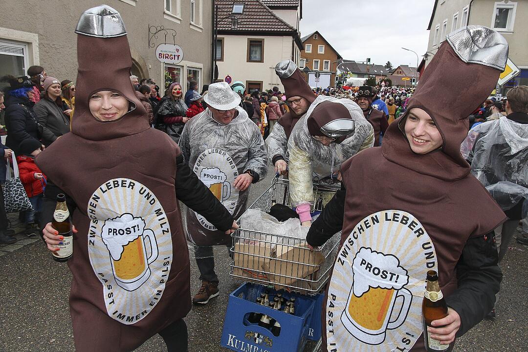 Großer Faschingsumzug  zum Stadtsteinacher Marktplatz